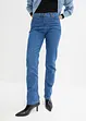 Jean droit taille mi-haute, extensible, bonprix