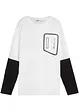 T-shirt manches longues garçon effet superposé, bpc bonprix collection