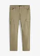 Pantalon slim extensible, jambes droites, avec poches cargo, bonprix