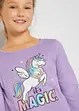 Lot de 2 T-shirts manches longues fille 100% coton, bonprix