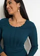 Robe pull avec haut en maille ajourée, bonprix