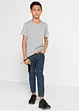 Lot de 3 pantalons à taille élastiquée, Regular Fit, Straight, bonprix