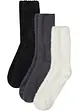 Lot de 3 paires de chaussettes douillettes avec acrylique recyclé, bpc bonprix collection