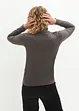 Lot de 2 T-shirts manches longues 100% coton, bonprix