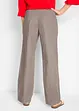 Pantalon en lin majoritaire avec taille élastiquée, bonprix