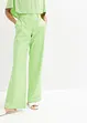 Pantalon en lin majoritaire avec taille élastiquée, bonprix