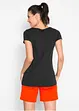 T-shirt en coton avec imprimé placé, manches courtes, bonprix