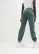 Lot de 2 pantalons molletonnés en coton mélangé, bonprix