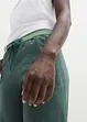 Lot de 2 pantalons molletonnés en coton mélangé, bonprix