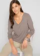 Lot de 2 T-shirts manches longues près du corps, bonprix