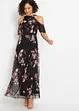 Robe longue en mesh imprimé, bonprix