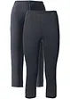 Lot de 2 leggings corsaire étroits, bonprix