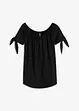 T-shirt col Bardot à détail nœud, bonprix