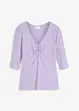 T-shirt côtelé en viscose douce, bonprix