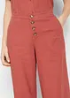 Pantalon palazzo en lin mélangé, bonprix
