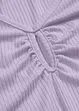 T-shirt côtelé en viscose douce, bonprix