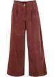 Jupe-culotte en velours côtelé stretch avec taille haute confortable, longueur 7/8, bonprix