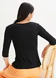 T-shirt côtelé en viscose douce, bonprix