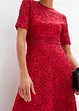 Robe en dentelle avec empiècement crochet, bonprix