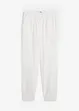 Pantalon en coton et lin, taille haute, bonprix