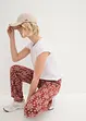 Pantalon palazzo imprimé avec taille élastiquée, bonprix