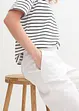 Pantalon en coton et lin, taille haute, bonprix