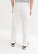 Pantalon en coton et lin, taille haute, bonprix