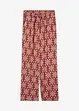 Pantalon palazzo imprimé avec taille élastiquée, bonprix