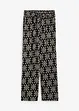 Pantalon palazzo imprimé avec taille élastiquée, bonprix