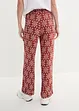 Pantalon palazzo imprimé avec taille élastiquée, bonprix