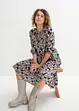 Robe midi en viscose, bonprix
