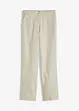 Pantalon taille haute en lin et viscose, bonprix