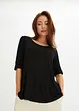T-shirt à col rond en viscose douce, bonprix