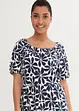 Robe en jersey de coton à encolure carrée, longueur genou, bonprix