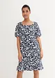 Robe en jersey de coton à encolure carrée, longueur genou, bonprix