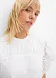 T-shirt à broderies anglaises, bonprix