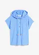 T-shirt col Henley à capuche, bonprix