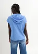 T-shirt col Henley à capuche, bonprix