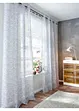 Store bateau transparent avec imprimé et polyester, bonprix