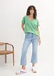 Lot de 5 T-shirts longs et amples à col V, bonprix