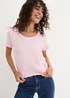 Lot de 5 tee-shirts col rond, manches courtes, bonprix