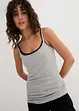 Lot de 3 tops à fines bretelles 100% coton, bonprix