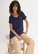 T-shirt long en viscose, manches courtes, bonprix