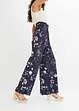 Pantalon plissé avec imprimé floral, bonprix