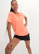 T-shirt long de sport avec décolleté dos, bonprix