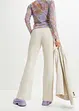 Pantalon taille haute en lin et viscose, bonprix