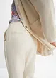 Pantalon taille haute en lin et viscose, bonprix