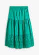 Jupe midi 100% coton, bonprix