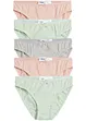 Lot de 5 slips fille, bonprix