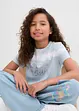 T-shirt fille en coton, bonprix